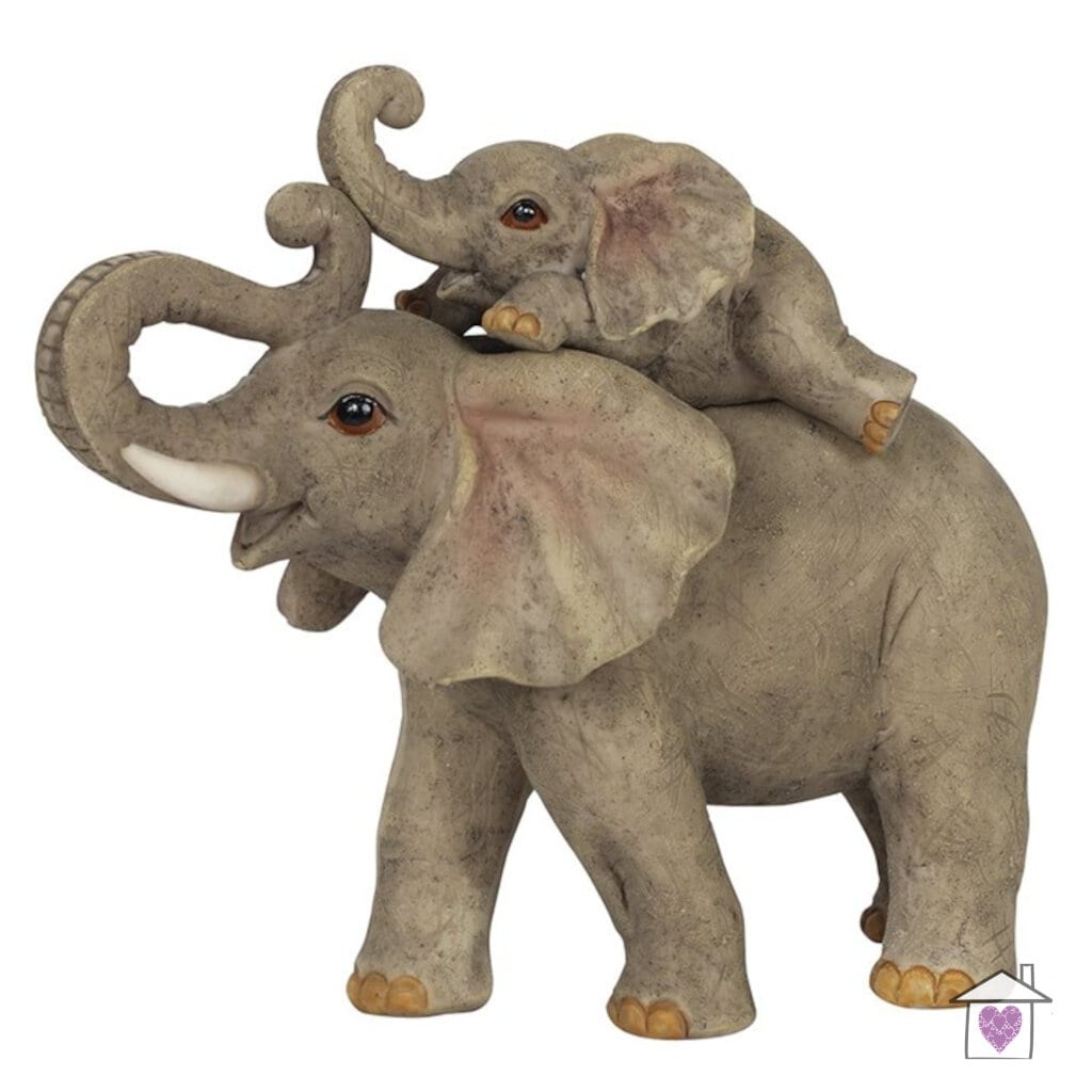Elephant Adventure Mother and Baby Ornament
