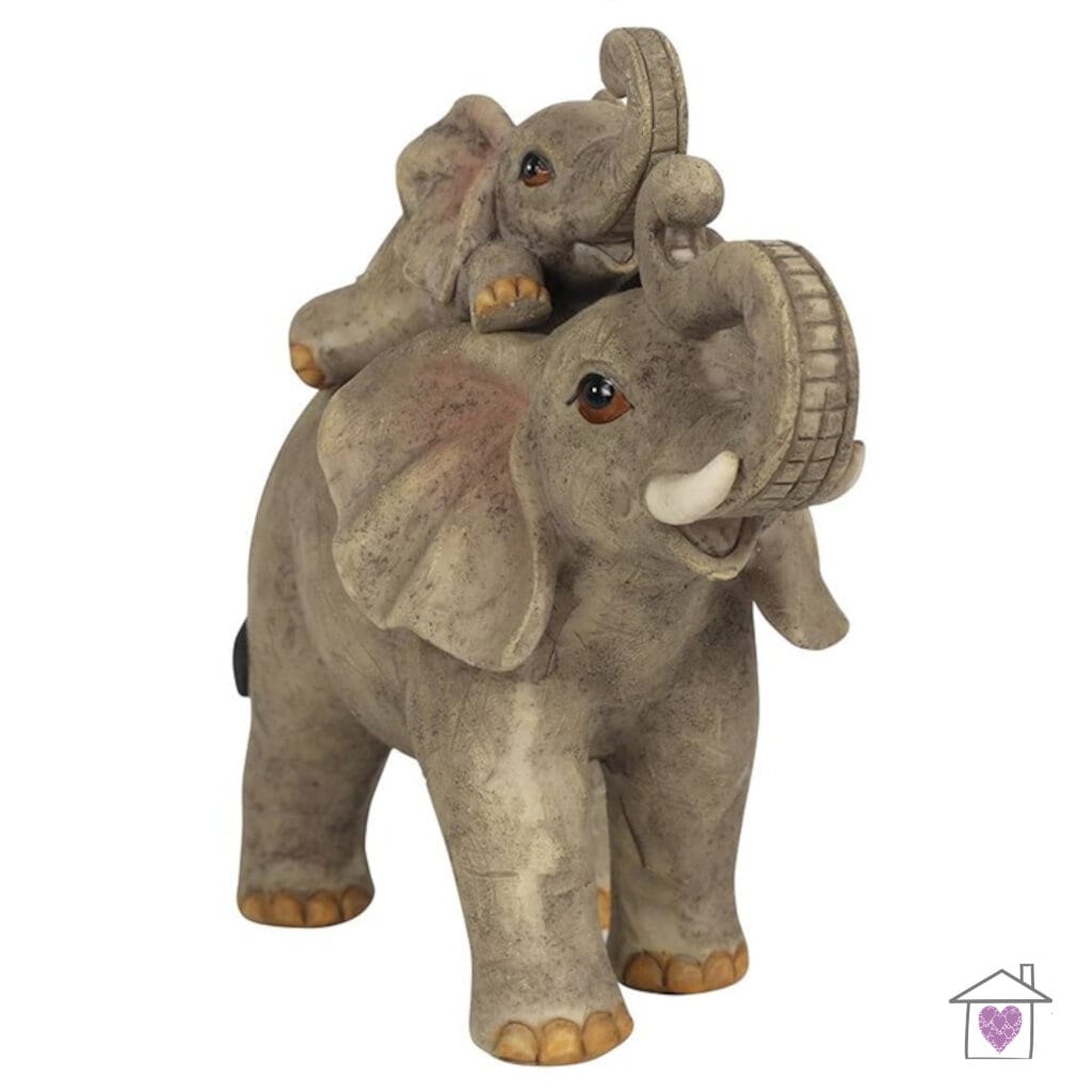 Elephant Adventure Mother and Baby Ornament - Image 2