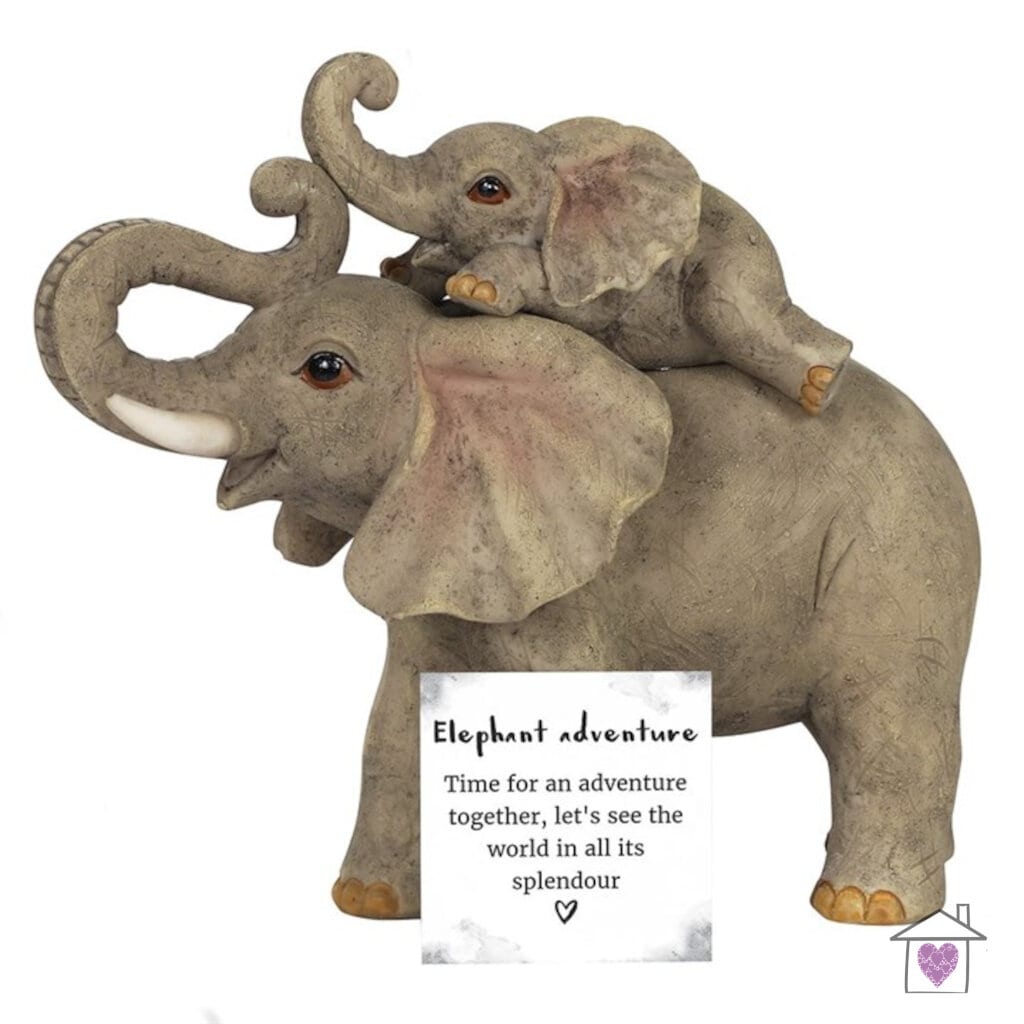 Elephant Adventure Mother and Baby Ornament - Image 3
