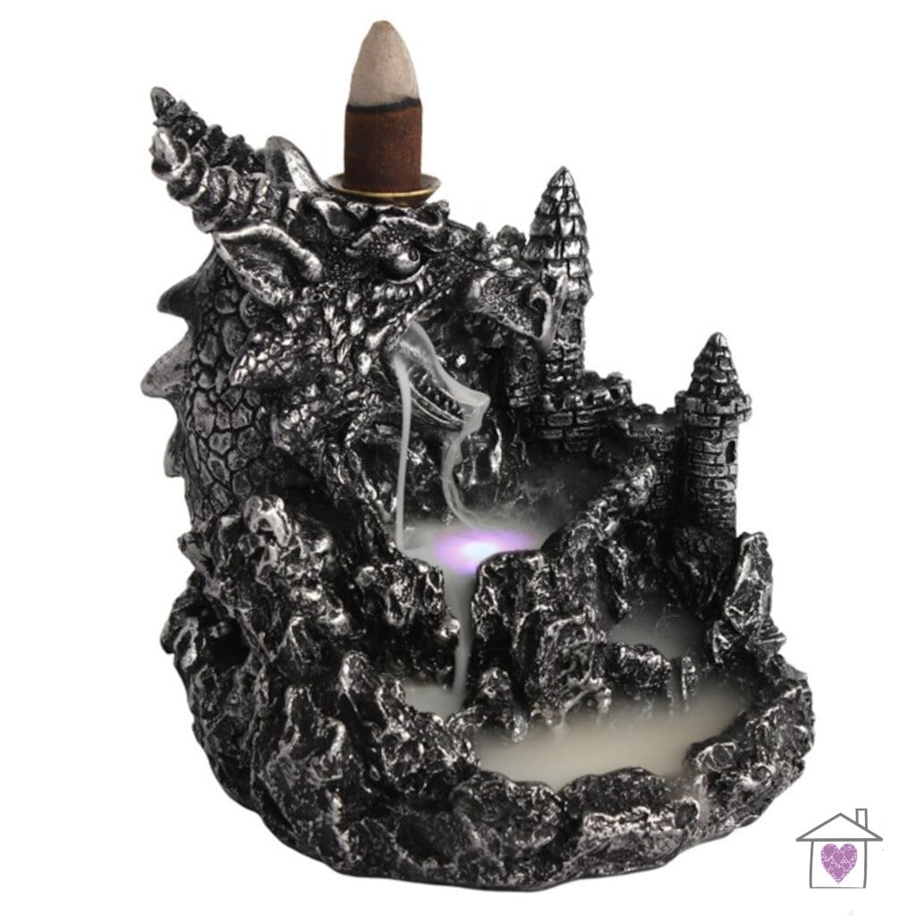 Silver Dragon Backflow Burner with Light - Image 2