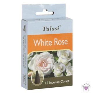 Tulasi White Rose Incense Cones