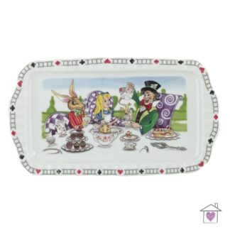 Alice in Wonderland rectangular Tray 12 x 6 inch