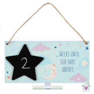 Baby Arrival Countdown Plaque
