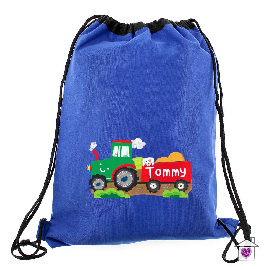 Personalised Blue Swim & Kit Bag 7 Designs - Image 6
