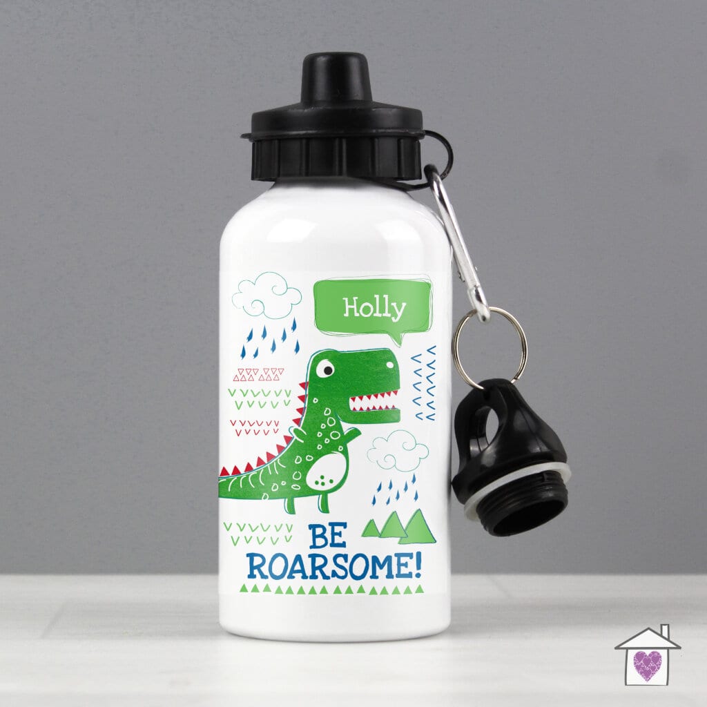 Personalised Be Roarsome Dinosaur Drinks Bottle