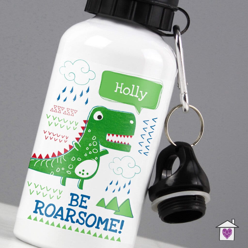 Personalised Be Roarsome Dinosaur Drinks Bottle - Image 4