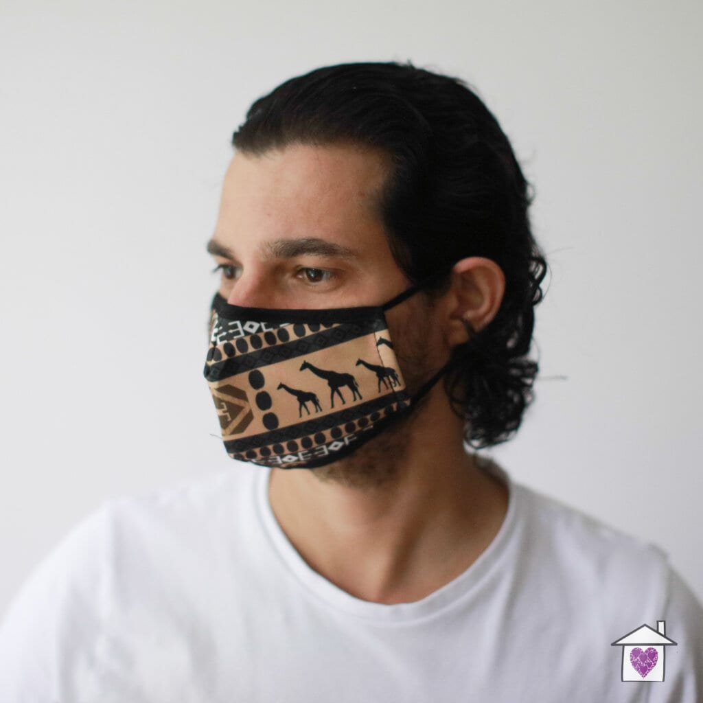 Reusable Fashion Face Mask - African Tribal (Adult) - Image 3