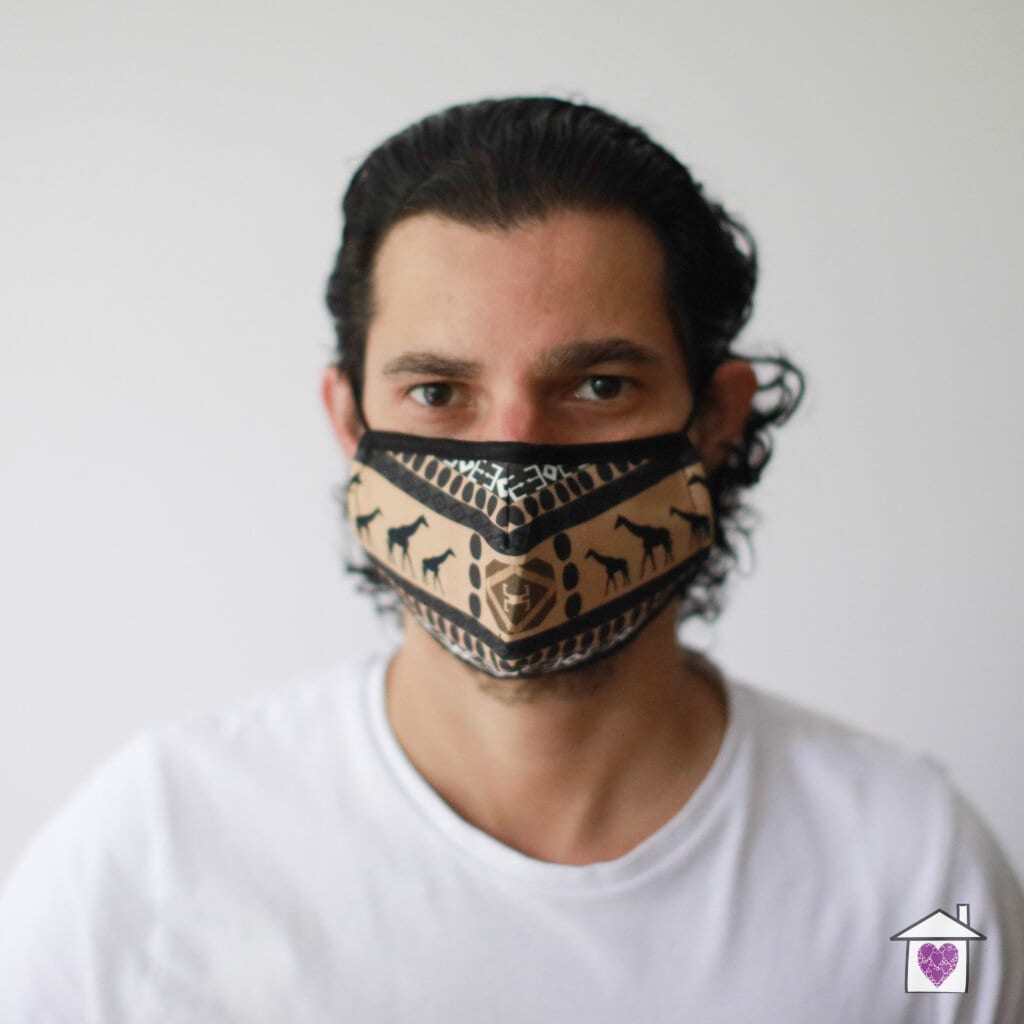 Reusable Fashion Face Mask - African Tribal (Adult) - Image 4