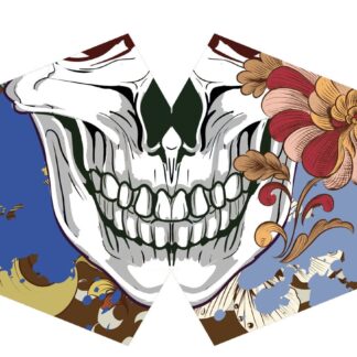 Reusable Fashion Face Mask - Colourful Calavera (Adult)