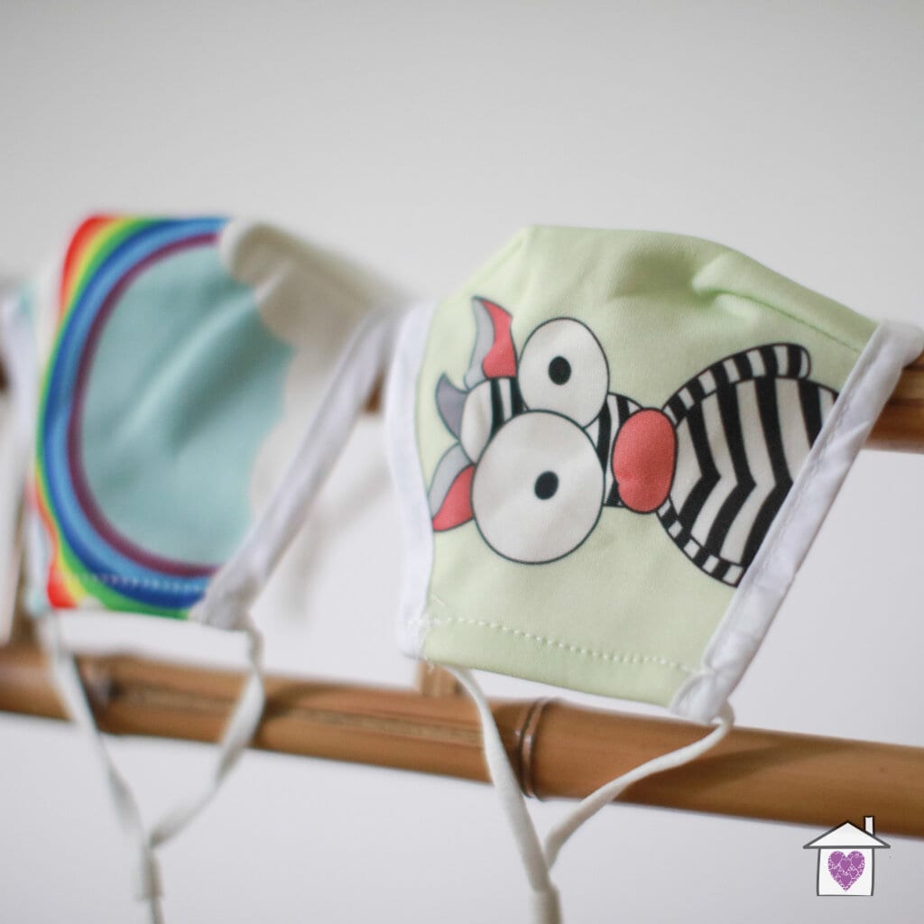 Reusable Fashion Face Mask - Crazy Zebra (Children) - Image 4