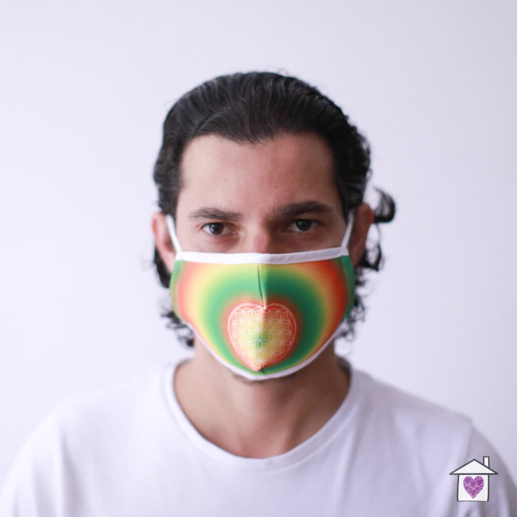 Reusable Fashion Face Mask - Flower of Life (Adult) - Image 3