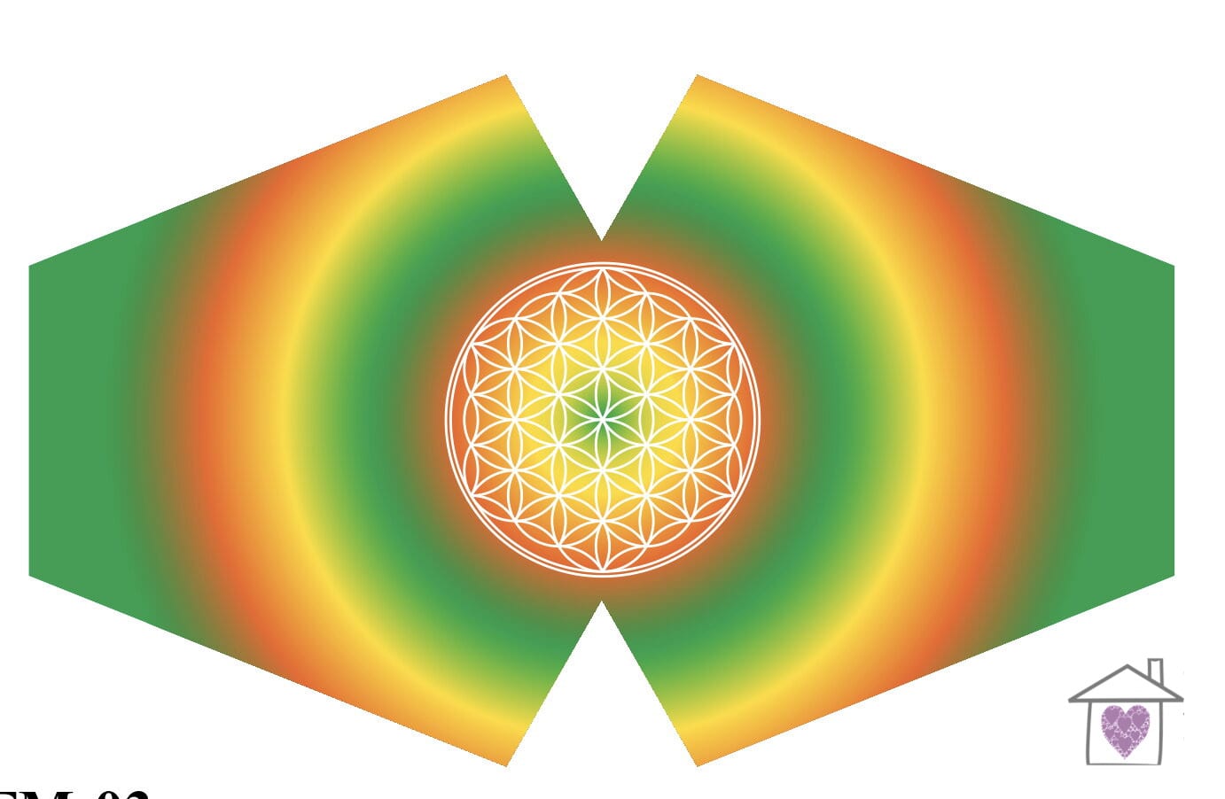Reusable Fashion Face Mask - Flower of Life (Adult)