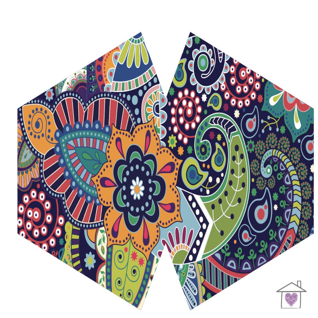 Reusable Fashion Face Mask - Funky Swirls (Adult) - Image 2