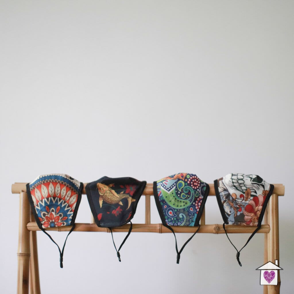 Reusable Fashion Face Mask - Funky Swirls (Adult) - Image 4