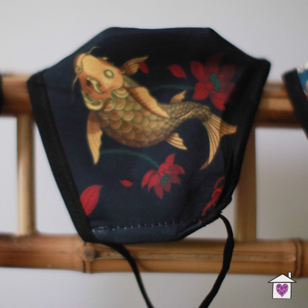 Reusable Fashion Face Mask - Golden Fish (Adult) - Image 4