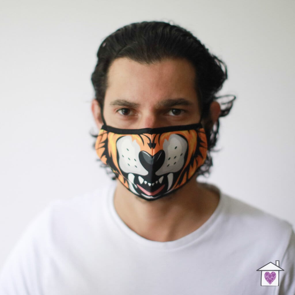 Reusable Fashion Face Mask - Lion (Adult) - Image 3