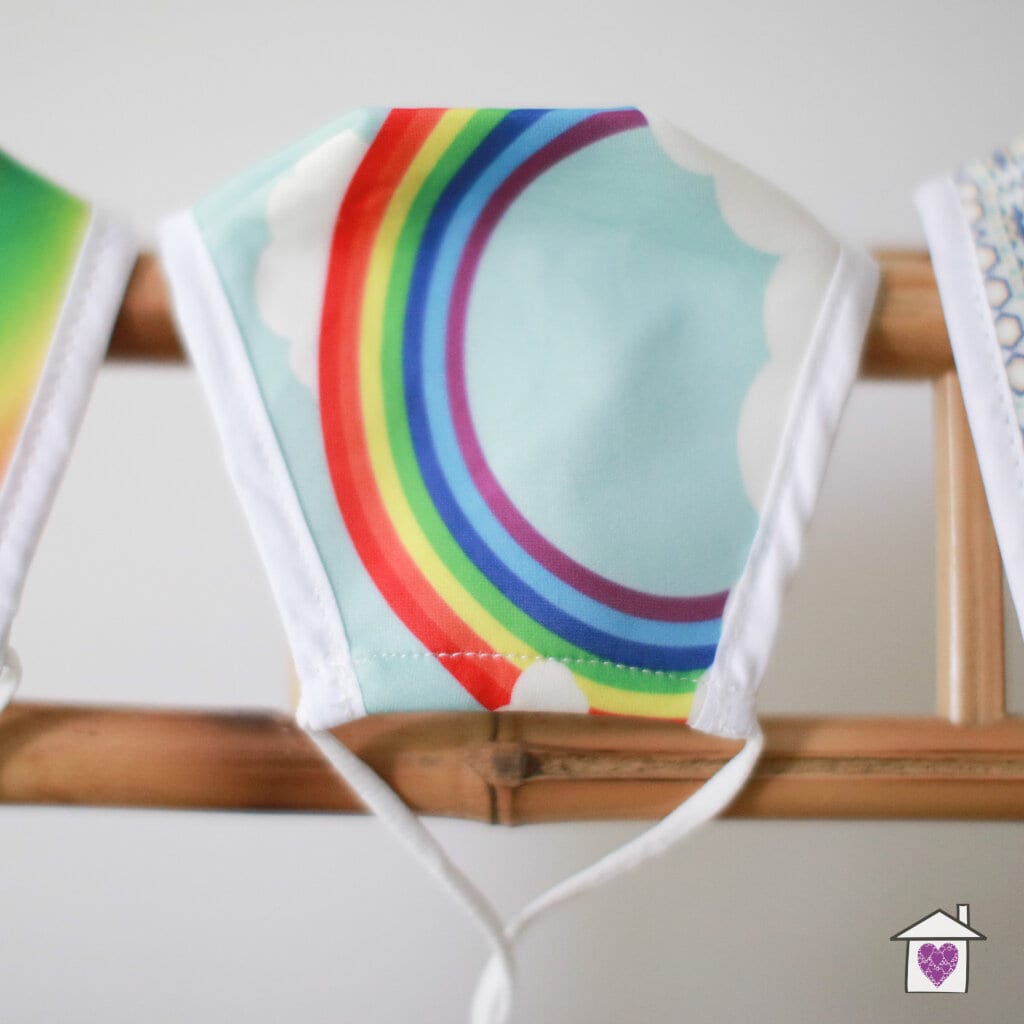 Reusable Fashion Face Mask - Rainbow (Adult) - Image 5