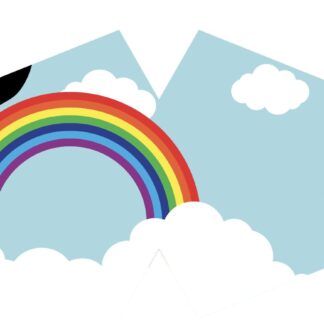 Reusable Fashion Face Mask - Rainbow (Children)