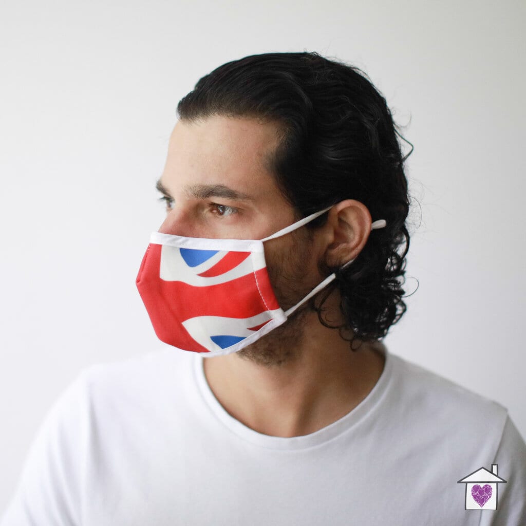 Reusable Fashion Face Mask - Union Jack (Adult) - Image 2