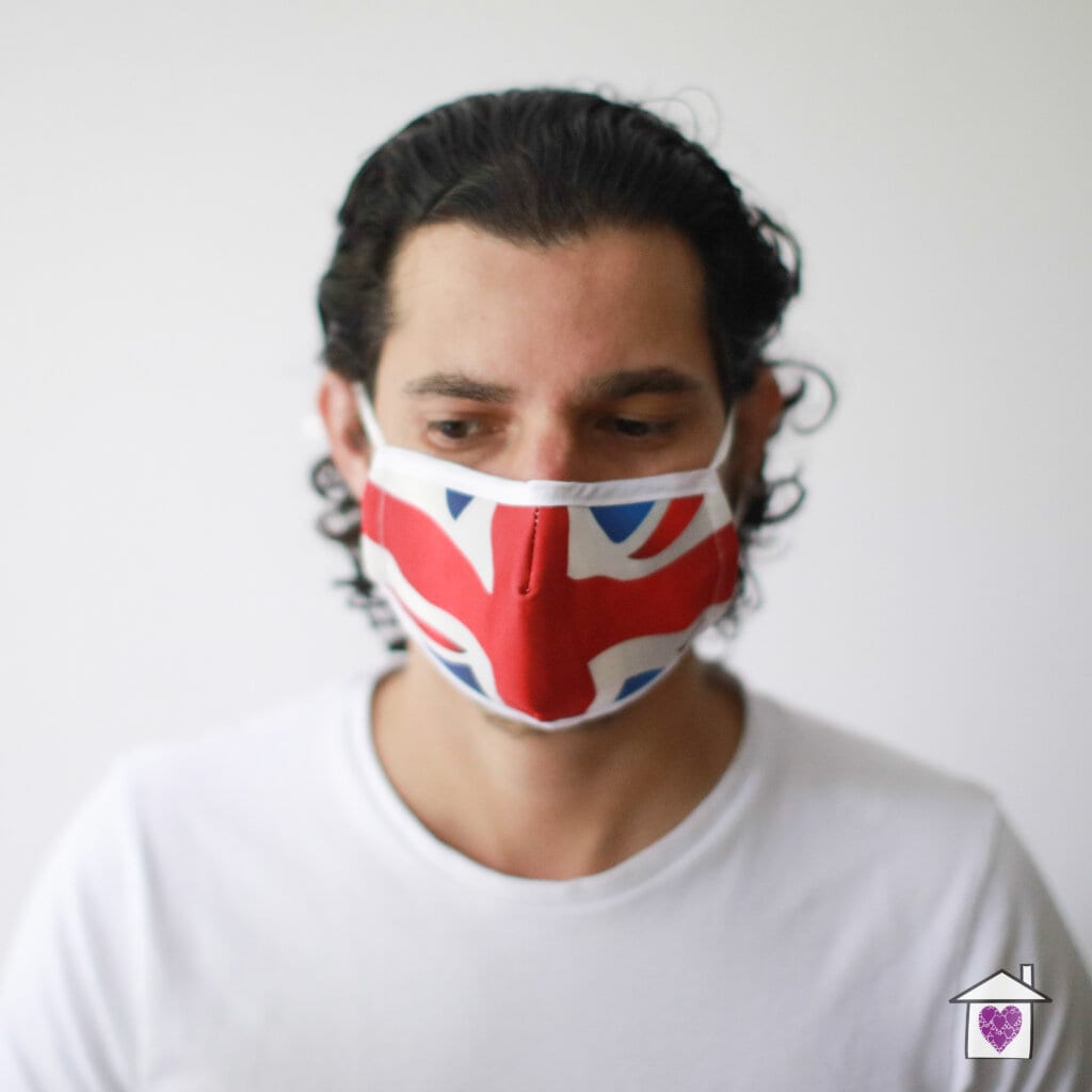 Reusable Fashion Face Mask - Union Jack (Adult) - Image 3