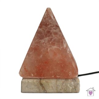USB Pyramid Salt Lamp - 9cm (Multicoloured Light)