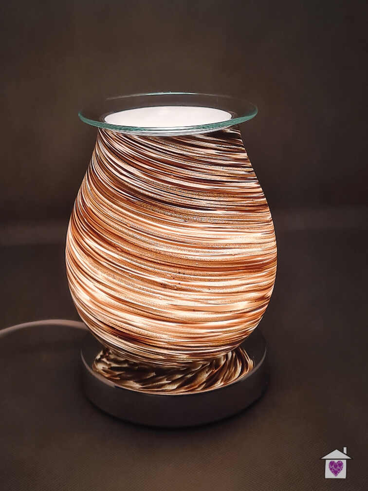 Aroma Touch Sensitive Round Lamp- Glitter Storm