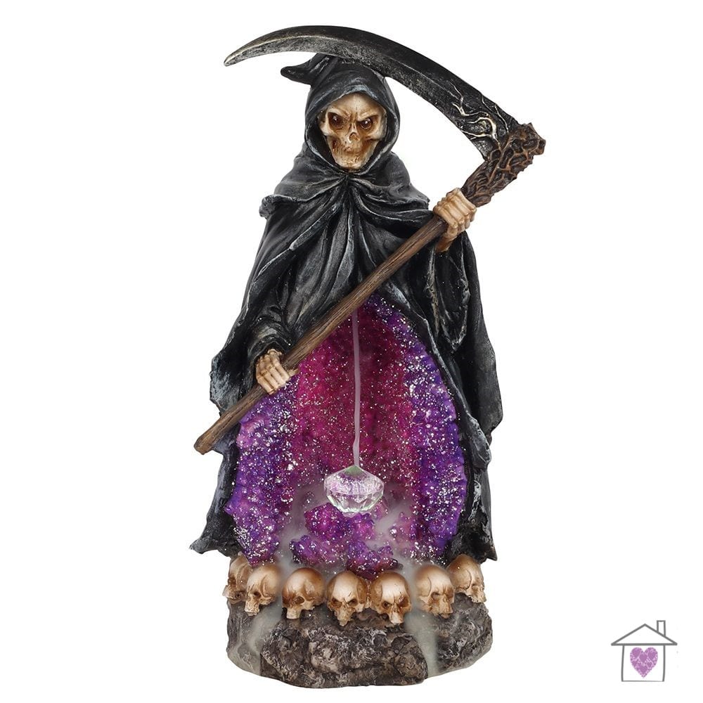 Grim Reaper Backflow Incense Burner with Light