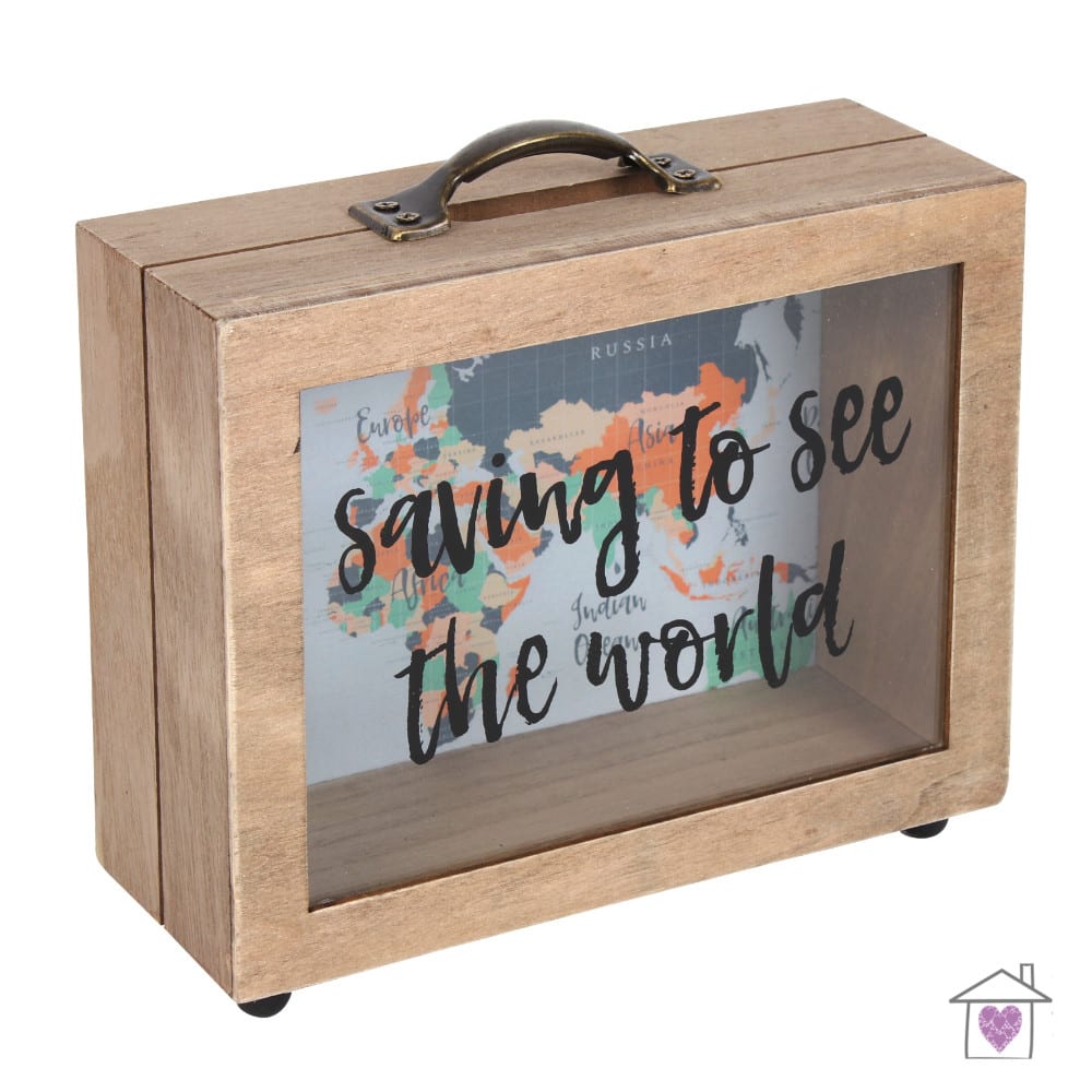 Saving to See the World Money Box