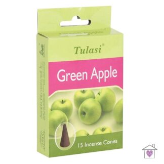 Tulasi Green Apple Incense Cones