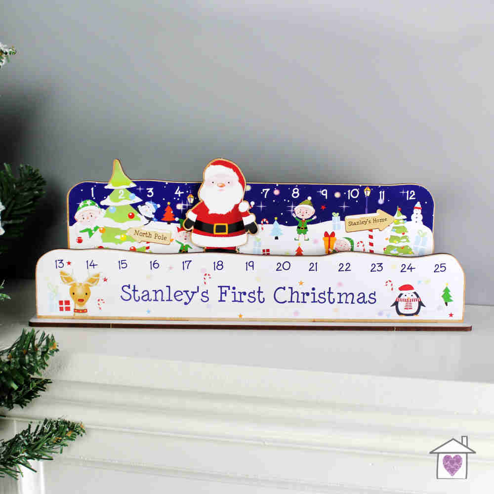 Personalised Make Your Own Santa Christmas Advent Countdown Kit