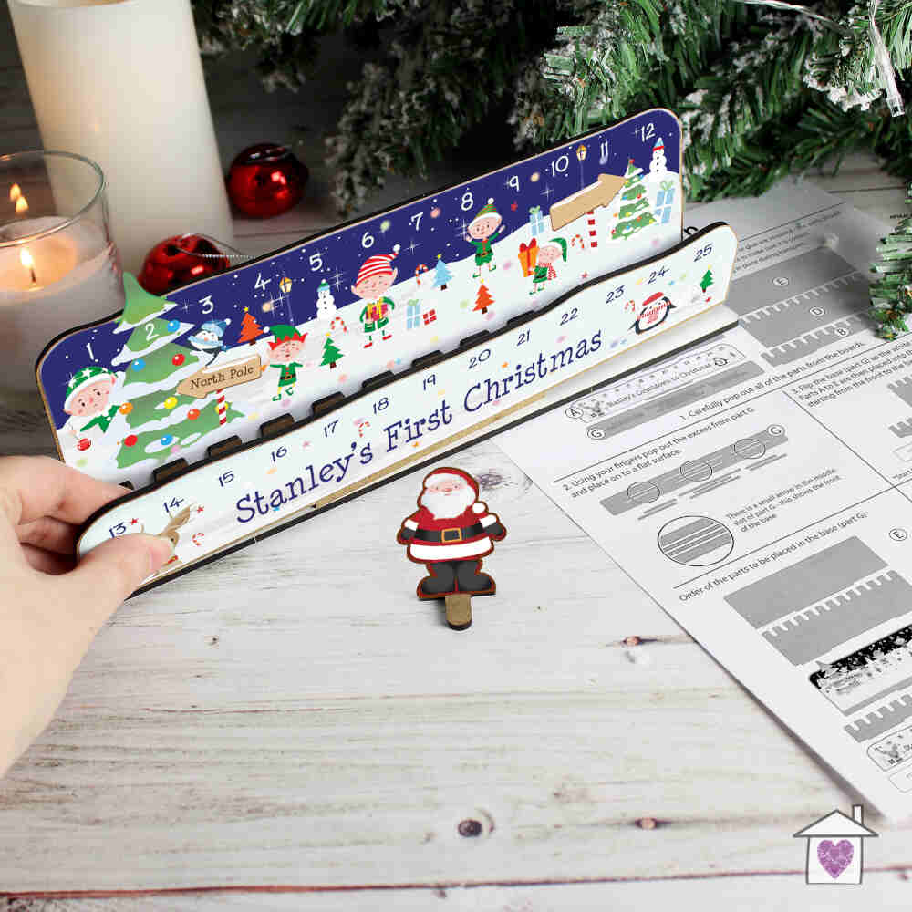 Personalised Make Your Own Santa Christmas Advent Countdown Kit - Image 7