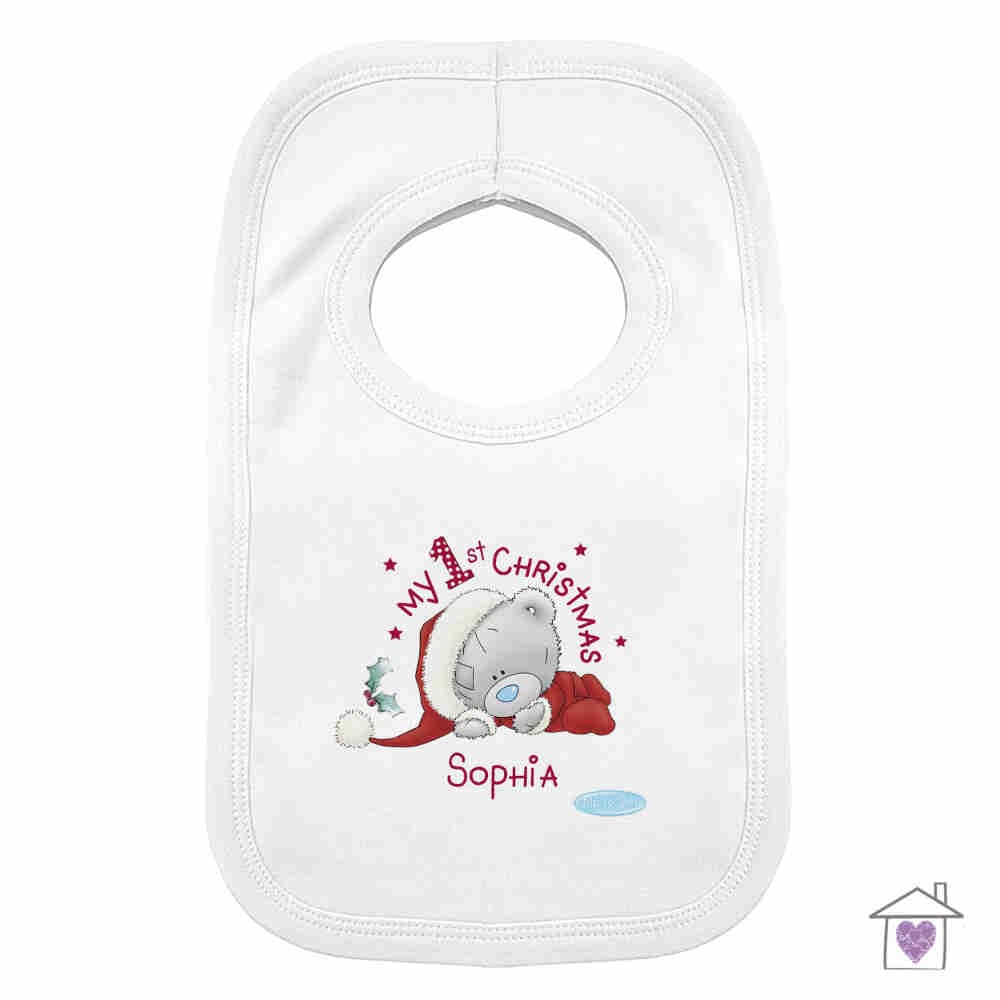Personalised Me To You My 1st Christmas Bib - Image 2