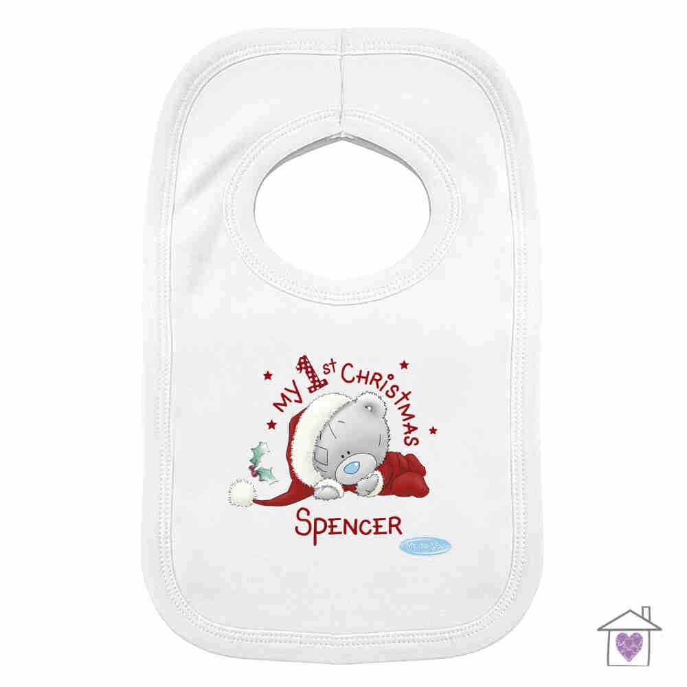 Personalised Me To You My 1st Christmas Bib - Image 3