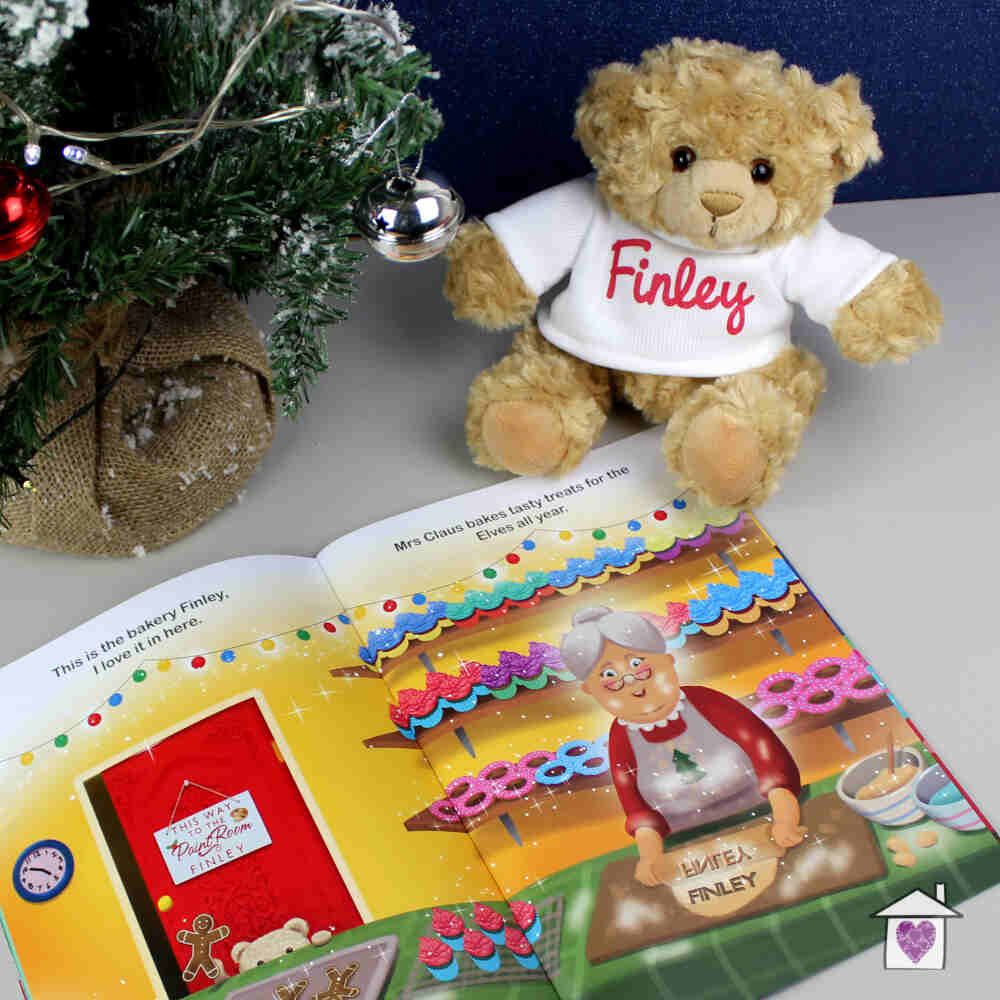 Personalised Magical Christmas Adventure Story Book and Personalised Teddy Bear - Image 3