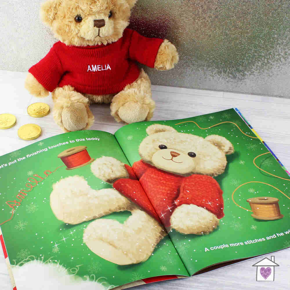 Personalised Magical Christmas Adventure Story Book and Personalised Teddy Bear - Image 5