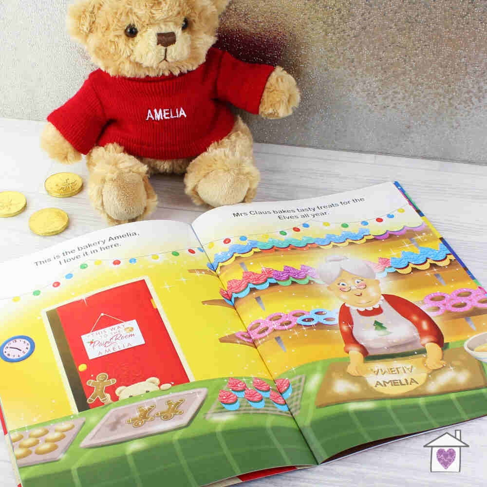 Personalised Magical Christmas Adventure Story Book and Personalised Teddy Bear - Image 6
