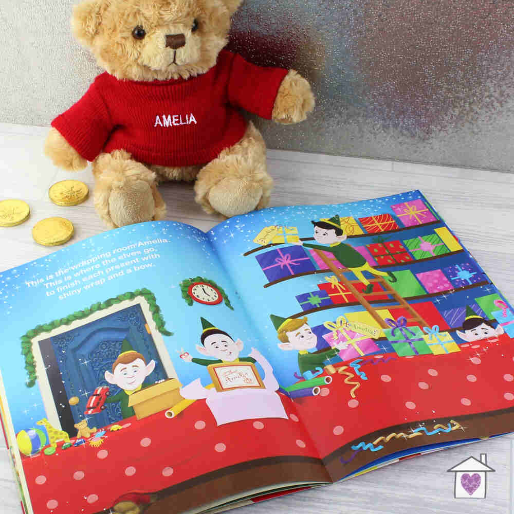 Personalised Magical Christmas Adventure Story Book and Personalised Teddy Bear - Image 7