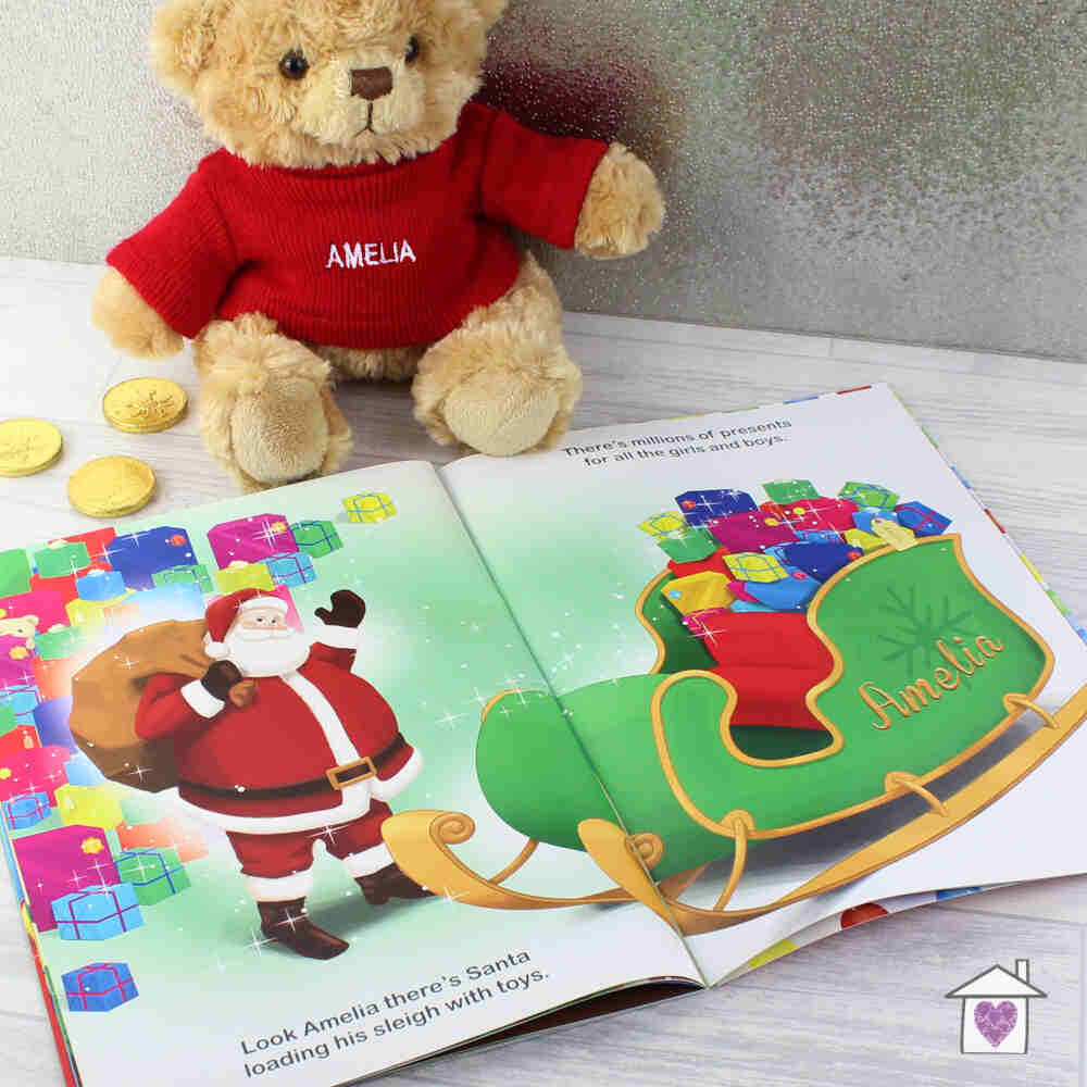 Personalised Magical Christmas Adventure Story Book and Personalised Teddy Bear - Image 9