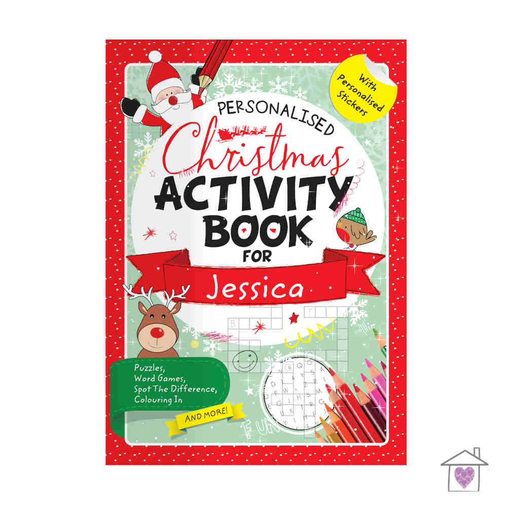 Personalised Christmas Activity Book with Stickers - Image 5