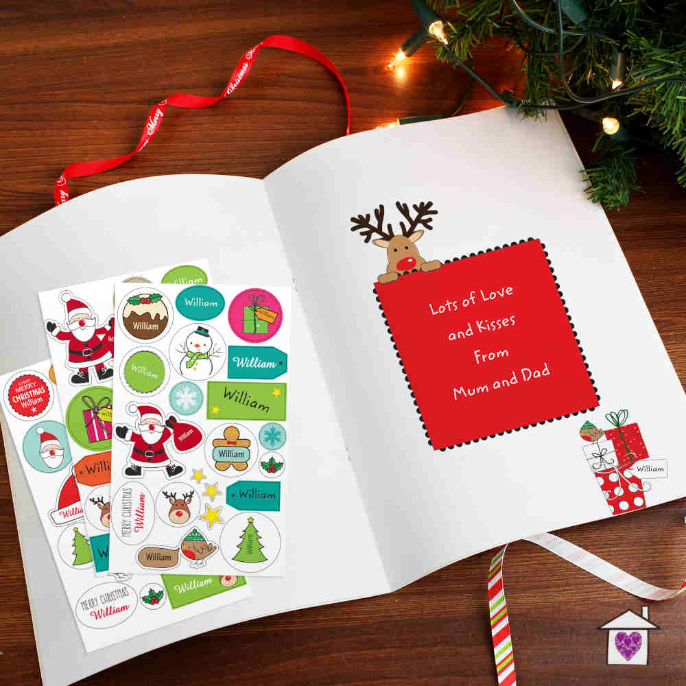 Personalised Christmas Activity Book with Stickers - Image 6