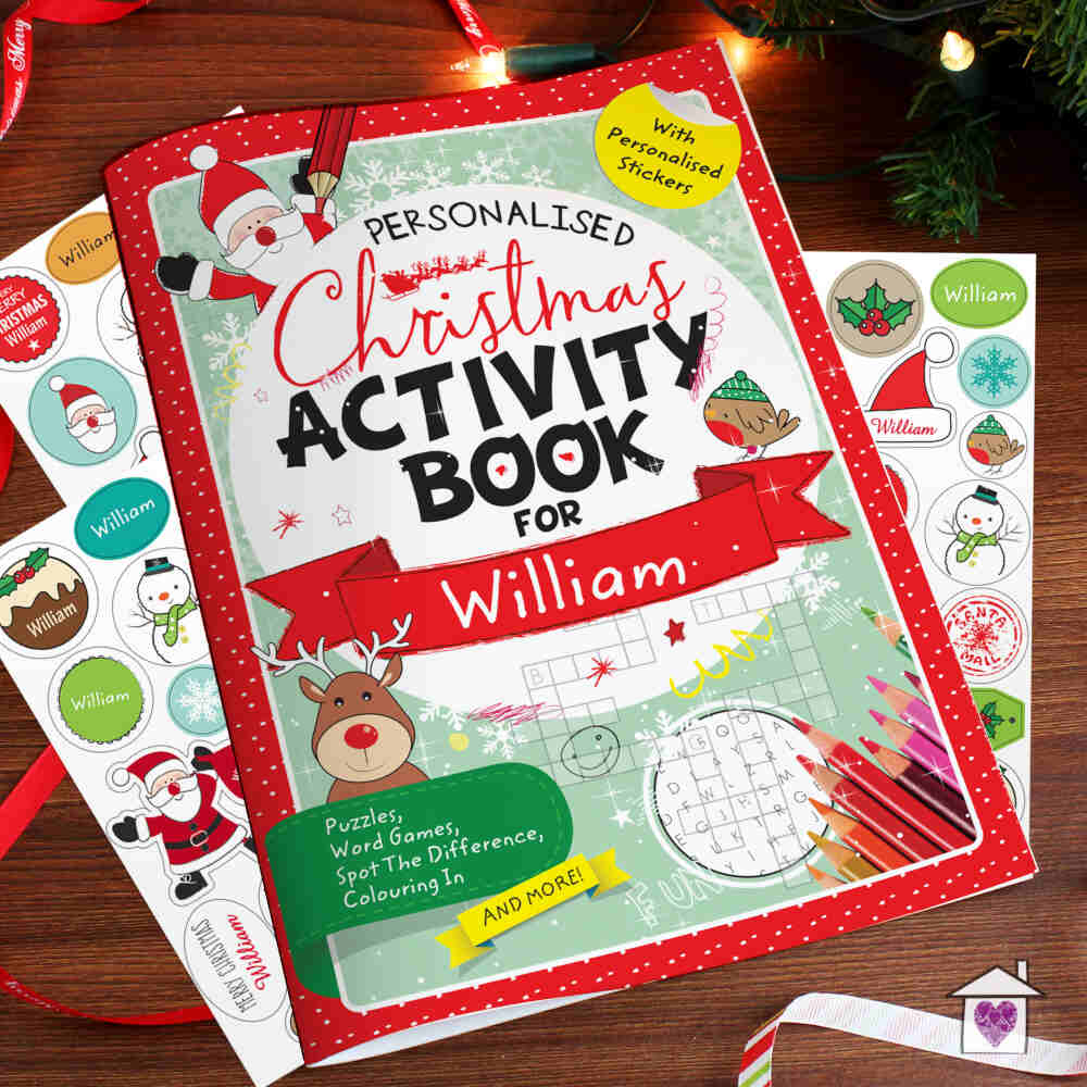 Personalised Christmas Activity Book with Stickers - Image 7