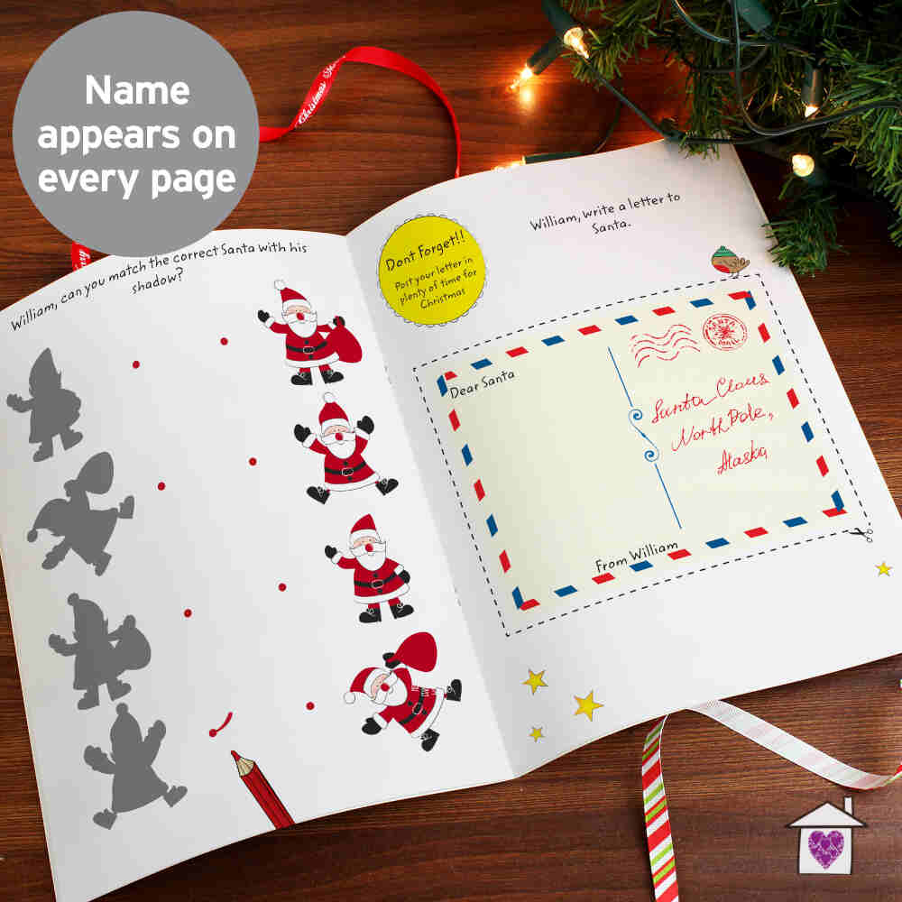 Personalised Christmas Activity Book with Stickers - Image 9