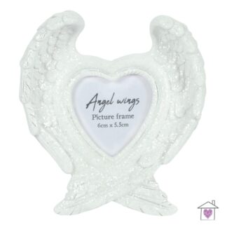 Glitter Angel Wing Photo Frame