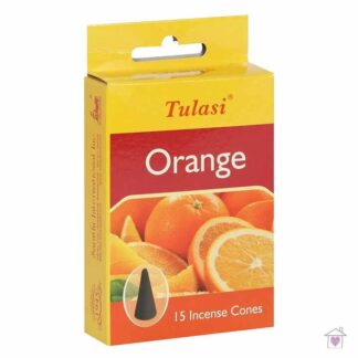 Tulasi Orange Incense Cones