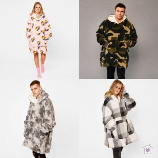 Patterned Hooded Blanket