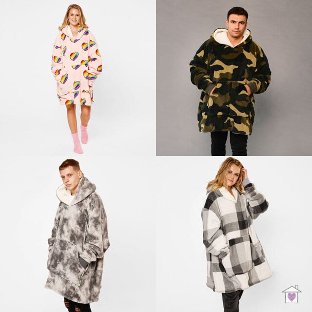 Patterned Hooded Blanket