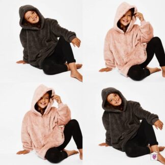 Kids Fleece Hooded Blanket