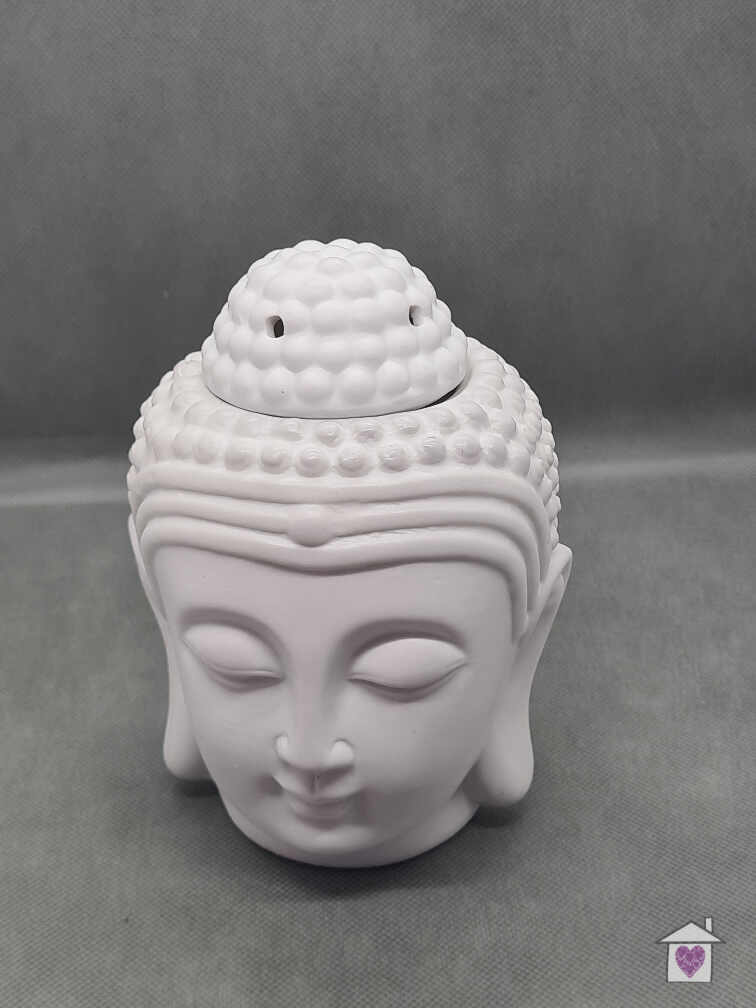 White Buddha Head Oil Burner - Image 2