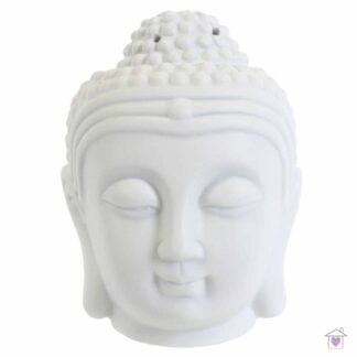 White Buddha Head Oil Burner