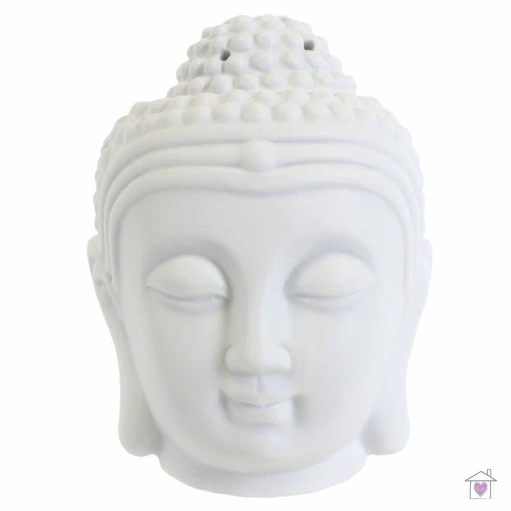 White Buddha Head Oil Burner